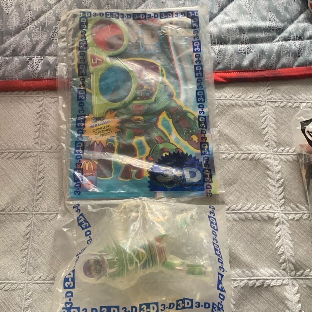 Vintage, 2003 McDonald’s Happy Meal toy comic book and toy